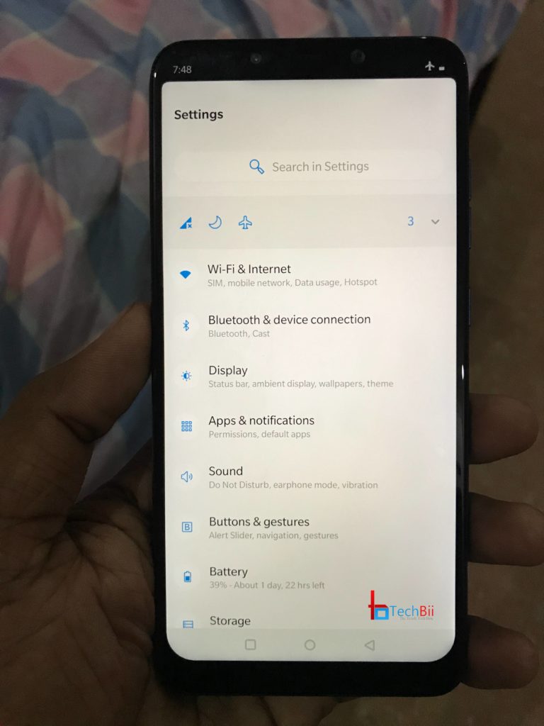 OxygenOS on Poco F1 Settings