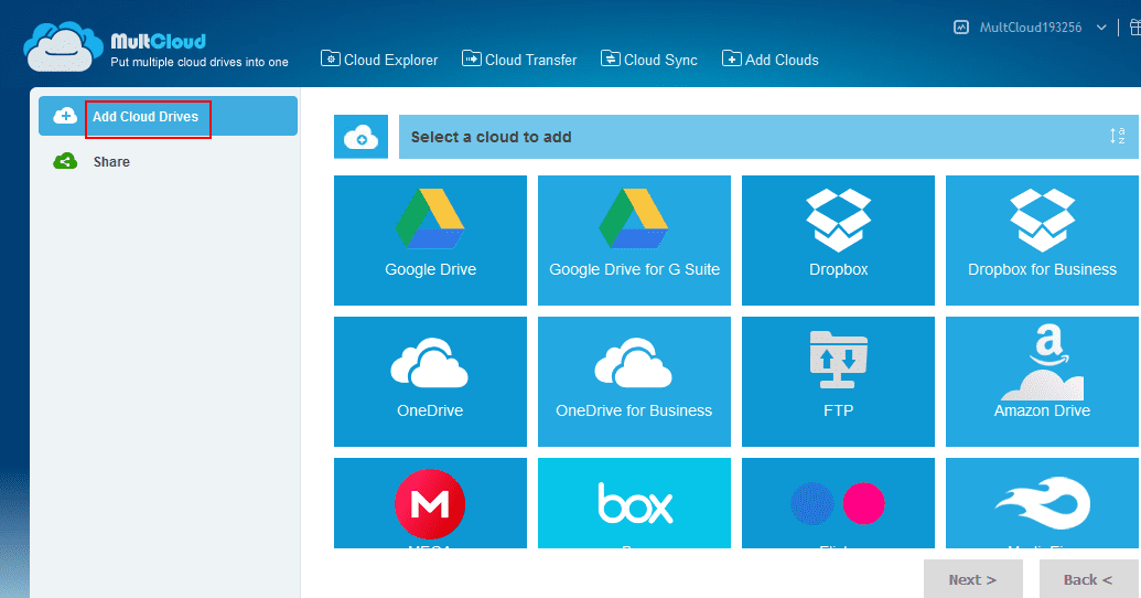 Add Cloud Drives