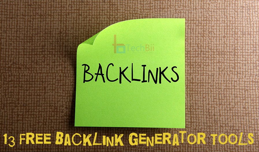 13 Free Backlink Generator Tools