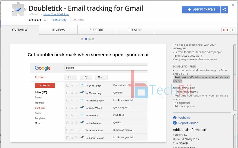 doubletick gmail