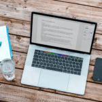 laptop working blogging