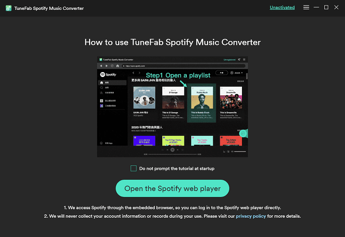 Launch Spotify Music Converter
