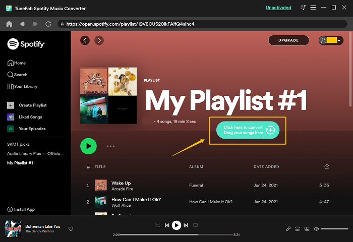 Add Songs to Convert