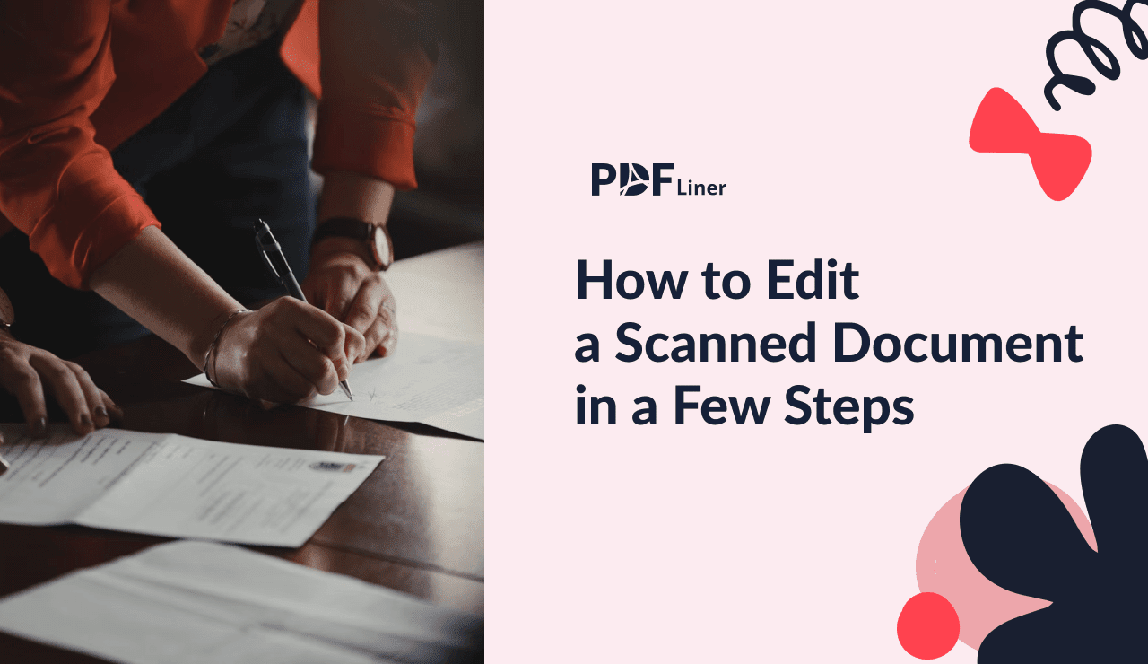 How to edit a scanned document