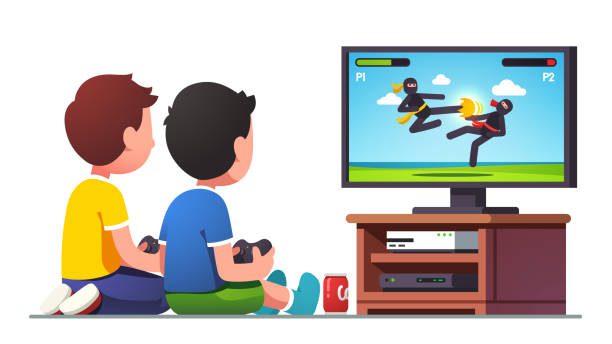 3,129 Kid Playing Video Games Illustrations & Clip Art - iStock