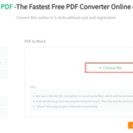 Convert PDF to Word in SwifDoo PDF online converter
