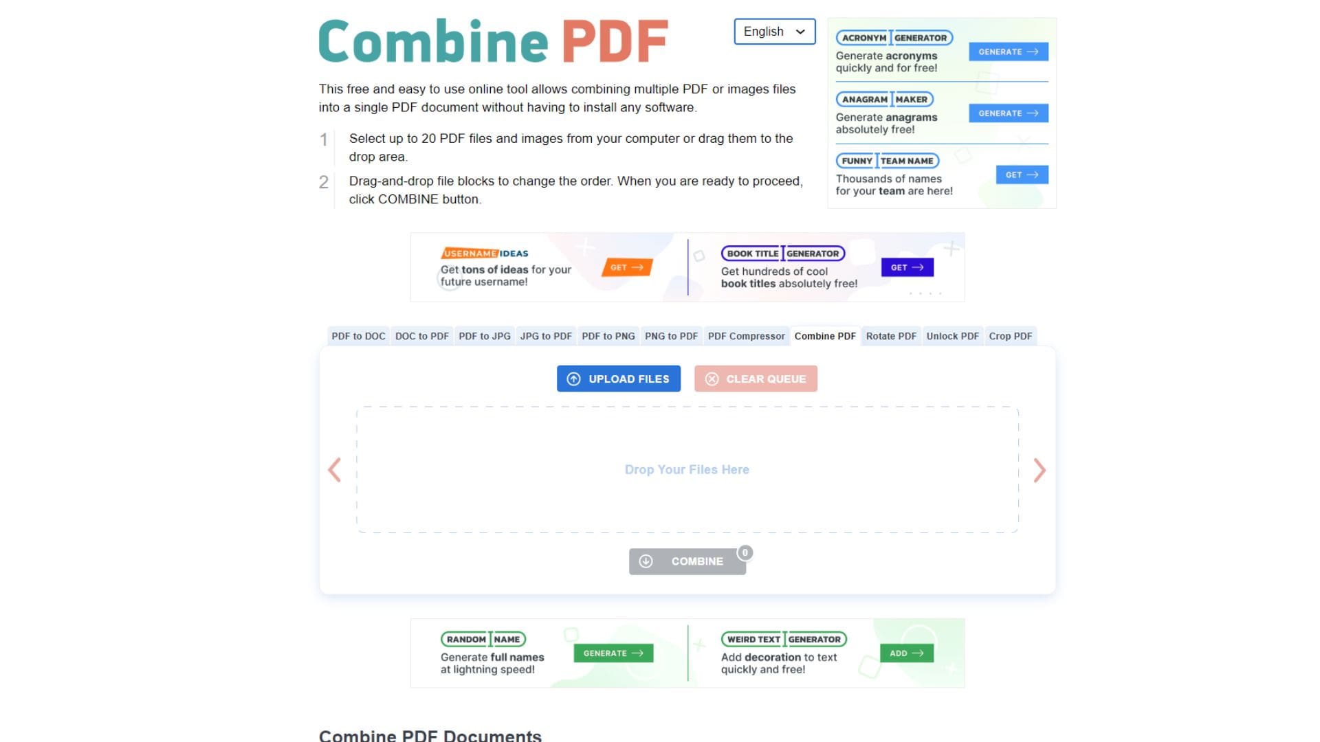 How to Merge PDF Files into One