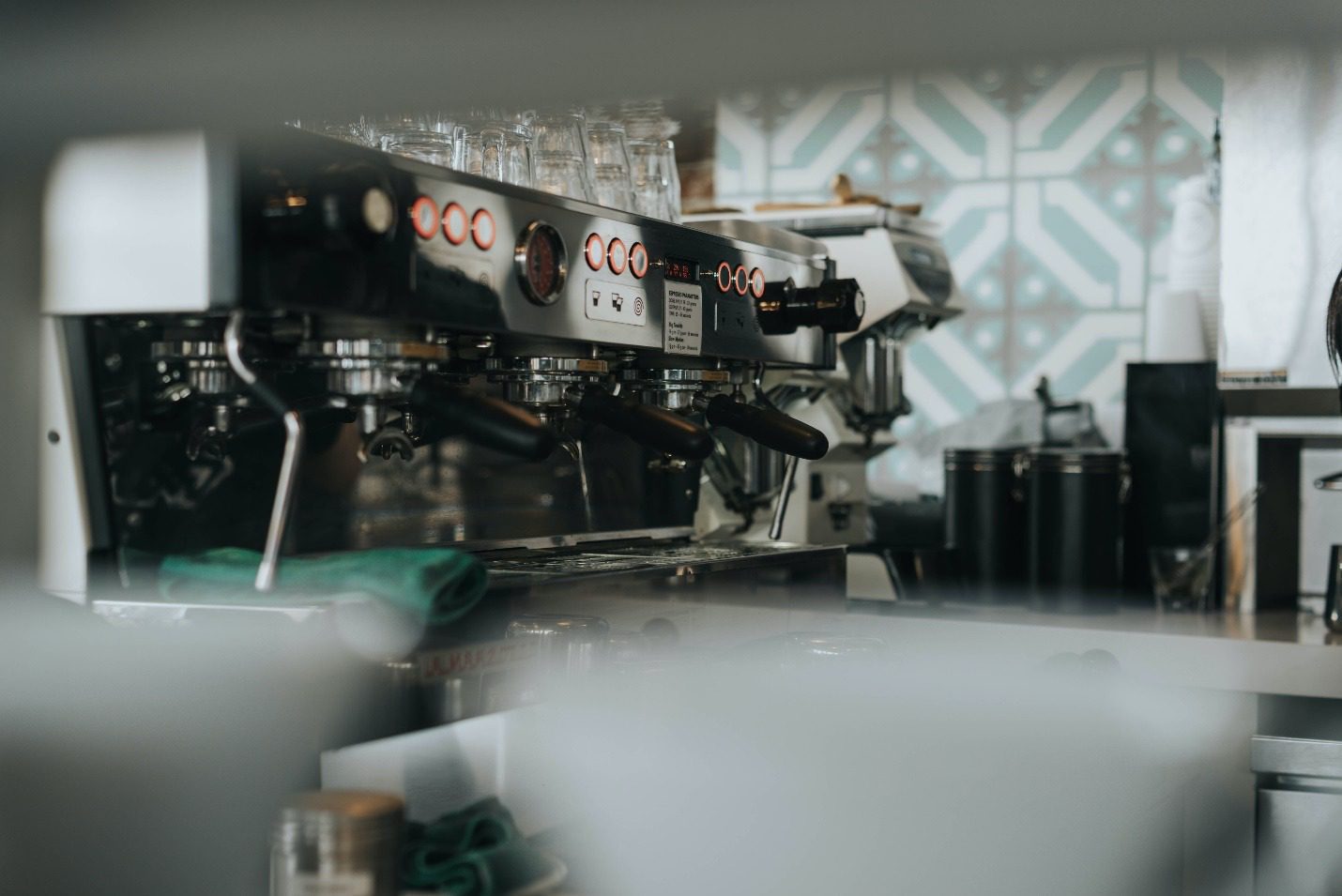 Close-up of a coffee machineDescription automatically generated