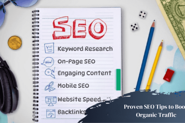 Creatively presented some proven SEO tips to boost organic traffic.
