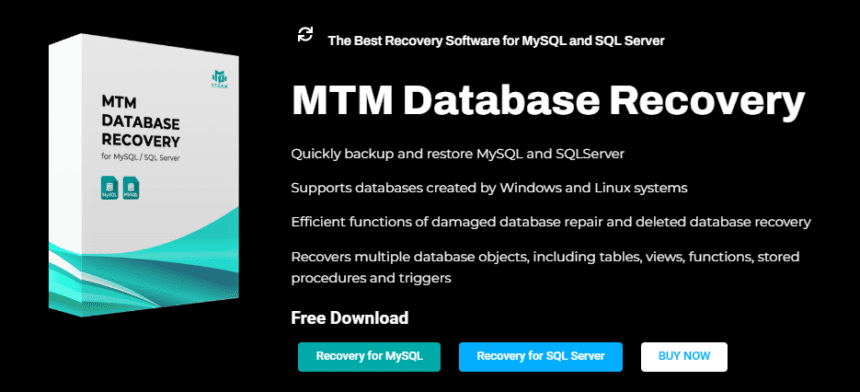 Best InnoDB Recovery Tool for Windows: MTM Database Recovery