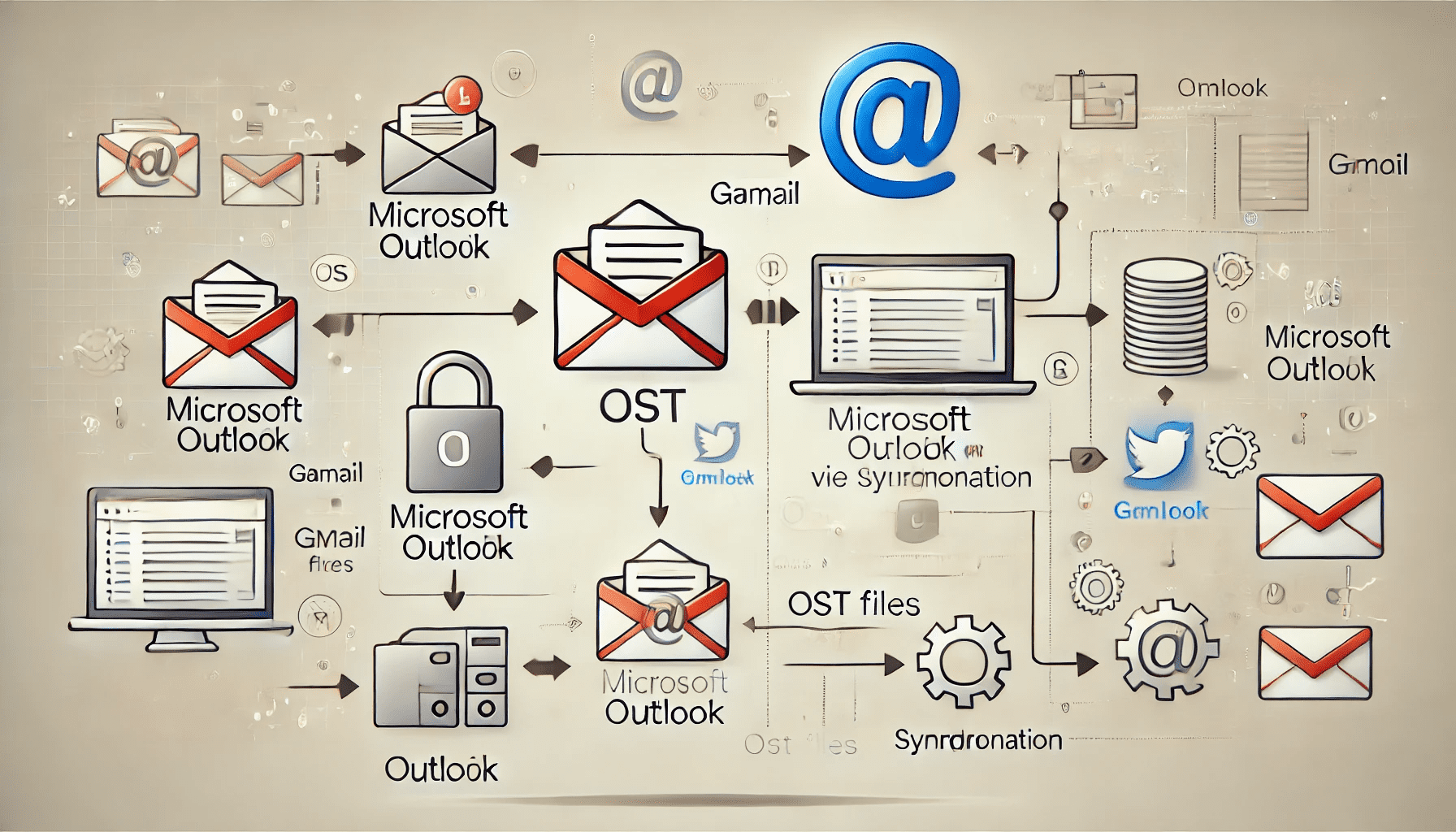 T- Configure Outlook with Gmail Account