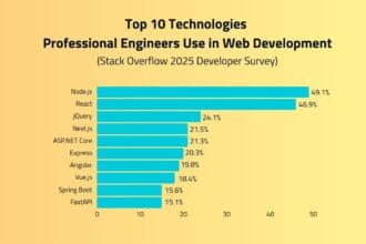 Top 10 Web Frameworks Used by Professional Developers in 2025
