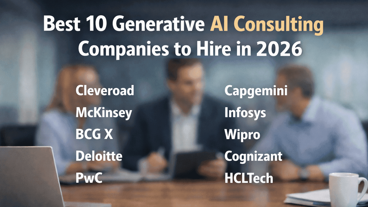 Generative AI Consulting Companies for 2026