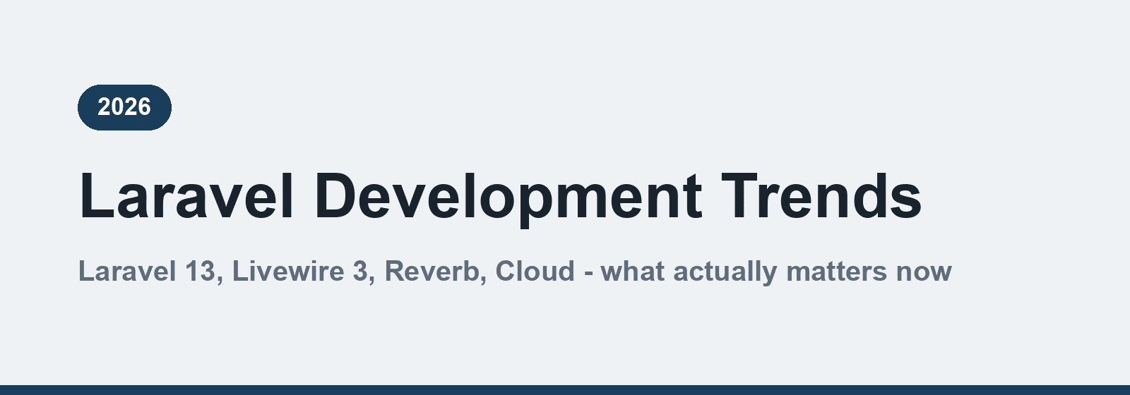 Laravel development trends 2026