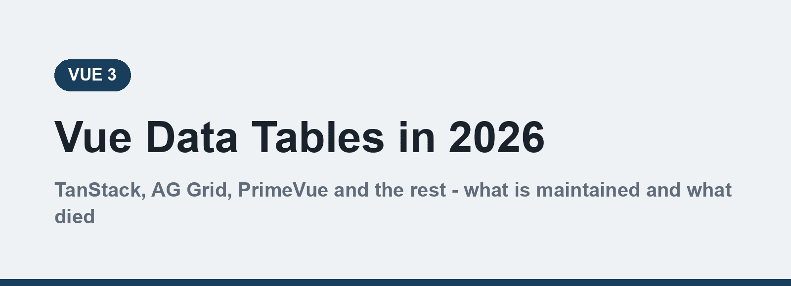Vue datatables in 2026